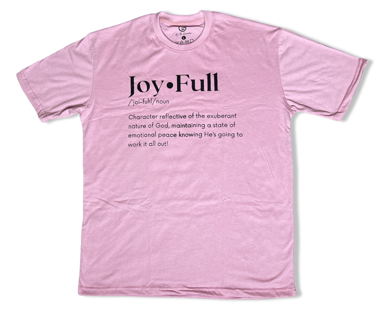 Pink JoyFull Defined Tee (Clearance Rack Item)