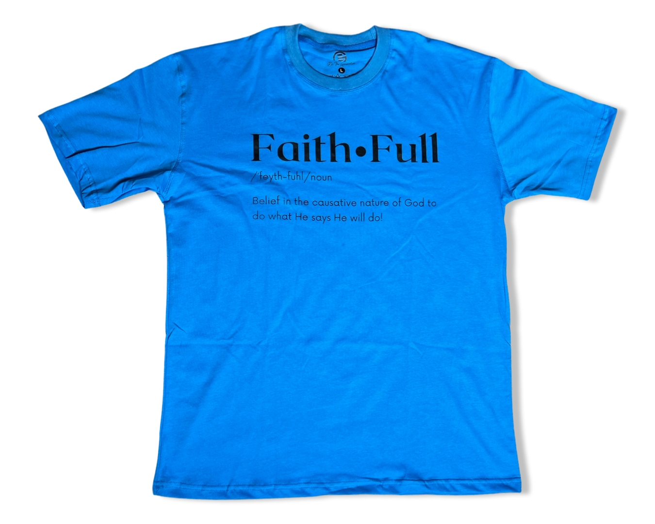 Blue FaithFULL Defined Tee (Clearance Rack Item)