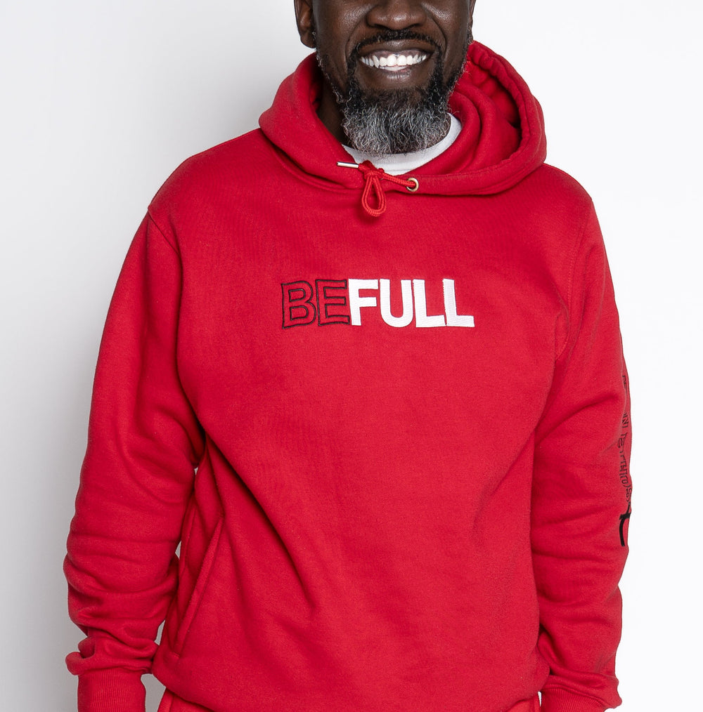 BEFULL Premium Hoodie (Embroidered) Cardinal Red