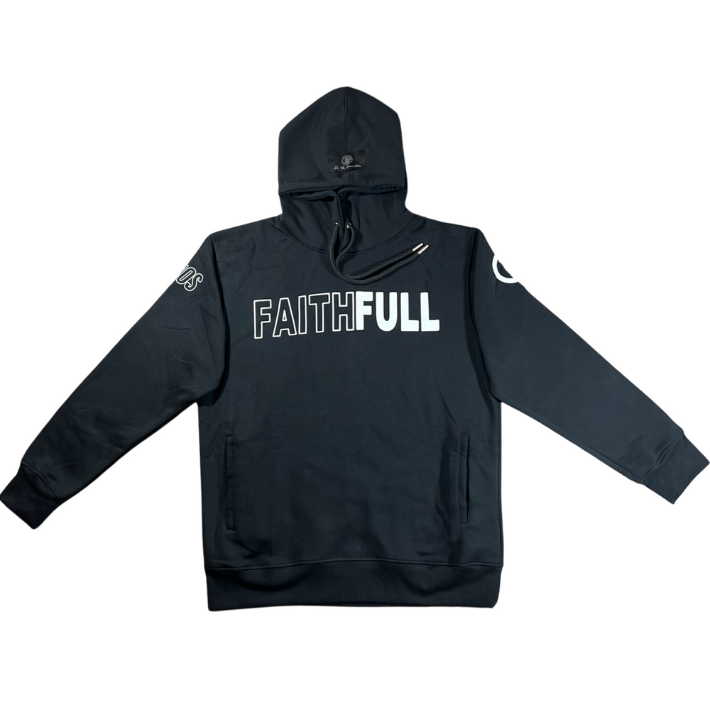 Black FaithFull Unisex fashion hoodie (Clearance Rack Item)