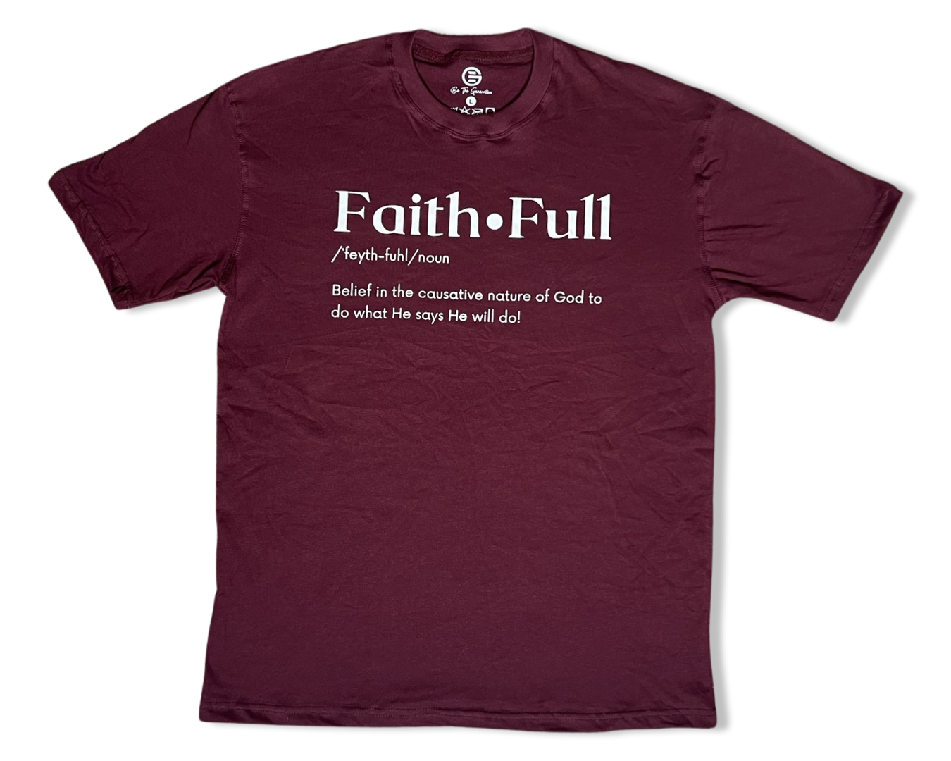 Maroon FaithFULL Defined Tee (Clearance Rack Item)